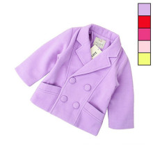 Novo 2015 Topolino meninas casacos e jaquetas trench coat para menina capa crianças trench coat outono inverno menina jaqueta roxa